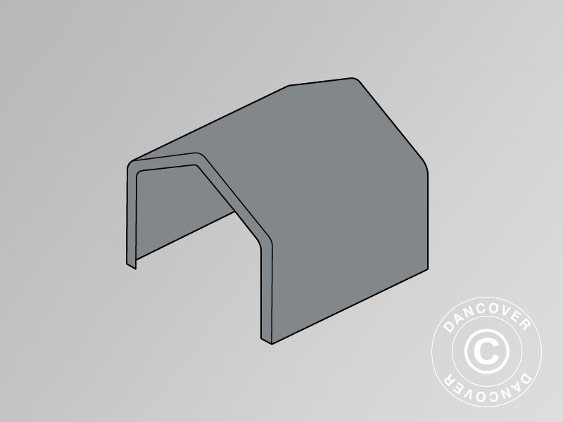 Toile de toit pour Tente de Stockage PRO 7x7m PE, gris