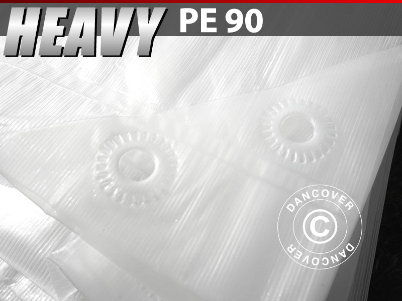 Bâche 2,5x3,6m, PE 90 g/m², Translucide