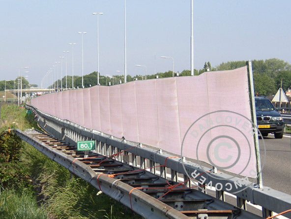 Bache speciale cloture 1,76x3,41m, PE 150g/m², Blanc