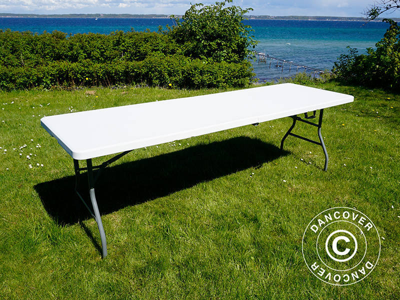 Klapptisch 240x76x74cm, Hellgrau (10 St.)