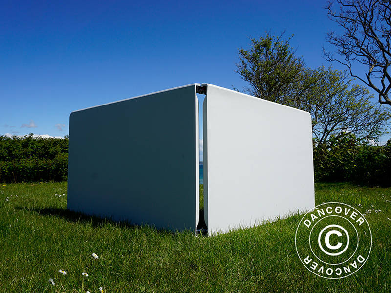 Table pliante 240x76x74cm, Gris clair (1 pcs)