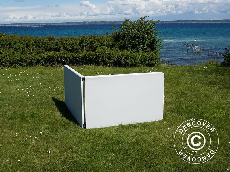 Table pliante 240x76x74cm, Gris clair (1 pcs)