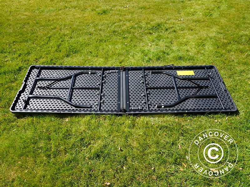 Tavolo Pieghevole 240x76x74cm, Nero (25 pz.)
