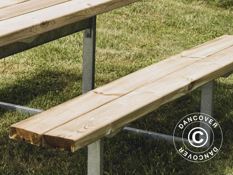 Tavolo da picnic, 1,4x1,75x0,75m, Legno