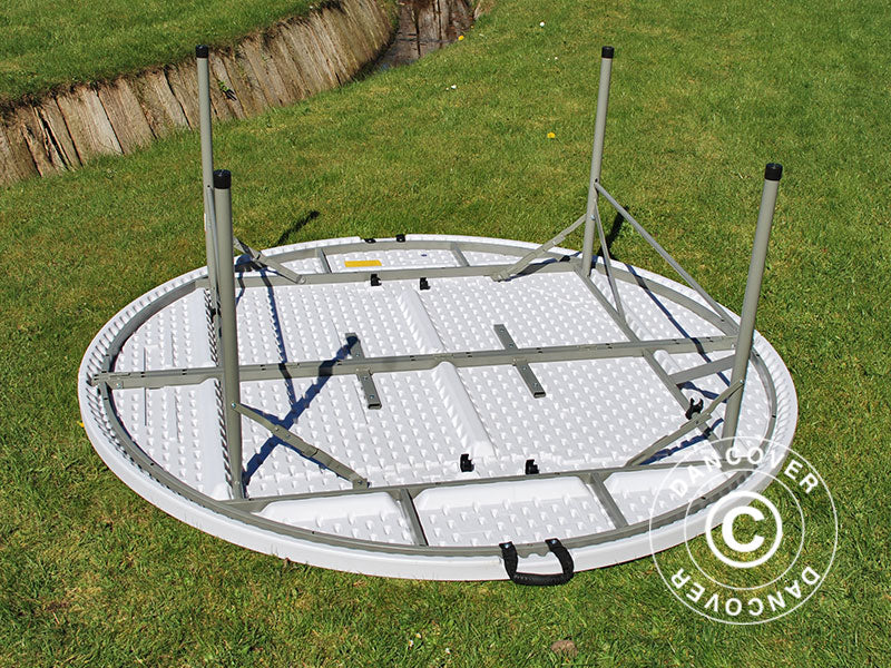 Runder Klapptisch PRO Ø183cm, Hellgrau (1 St.)