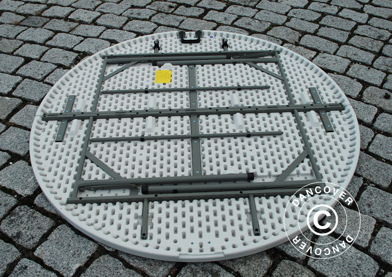 Tavolo pieghevole Ø154cm, Grigio chiaro (1 pz.)