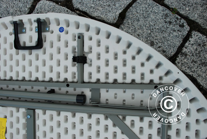 Tavolo pieghevole Ø154cm, Grigio chiaro (1 pz.)