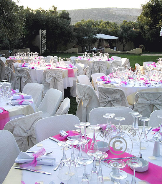 Tavolo pieghevole Ø154cm, Grigio chiaro (1 pz.)