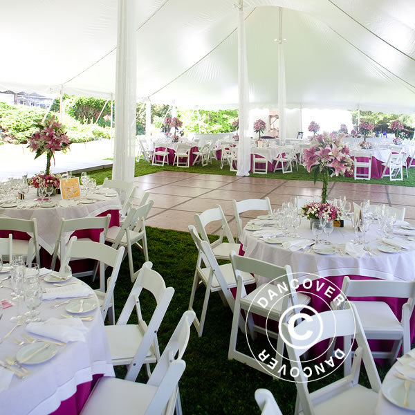 Klappstuhl 44x46x77cm, Weiß, 8 St.