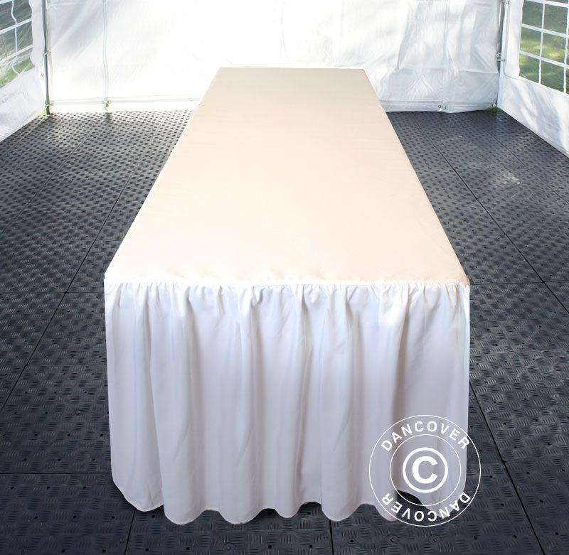 Nappe 244x76x74cm, Blanc