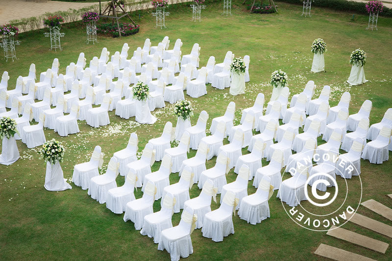 Housse pour 44x44x80cm chaise, Blanc