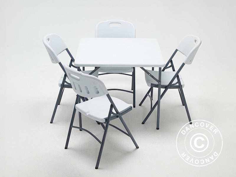 Banketttisch 86x86x73cm, Weiß (1 Stk.)