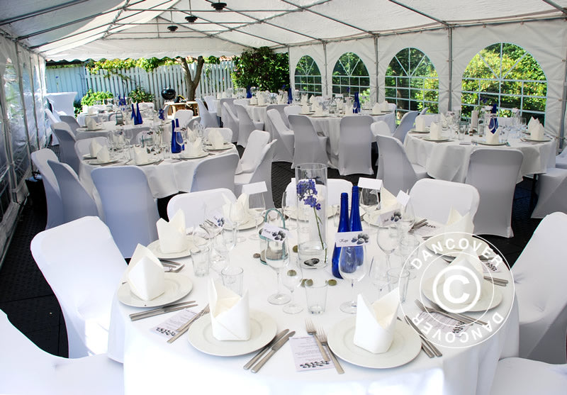 Copri-sedie elasticizzato 44x44x80cm, Bianco (1 pz)