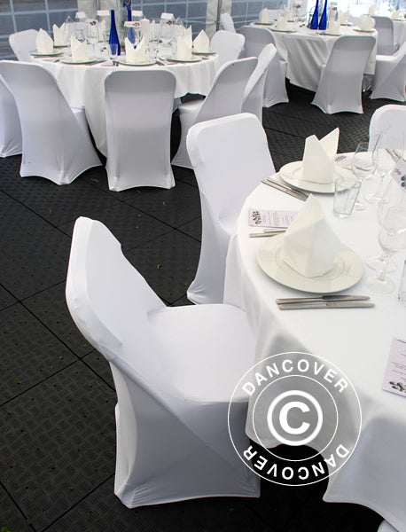 Copri-sedie elasticizzato 44x44x80cm, Bianco (1 pz)