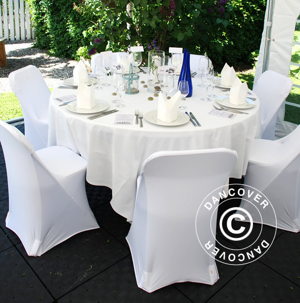 Copri-sedie elasticizzato 44x44x80cm, Bianco (1 pz)