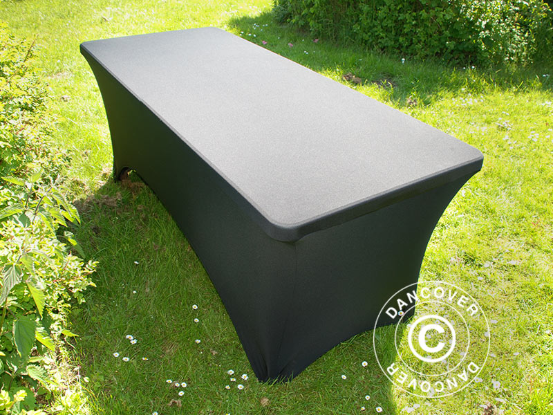 Copri-tavolo elasticizzato 183x75x74cm, Nero