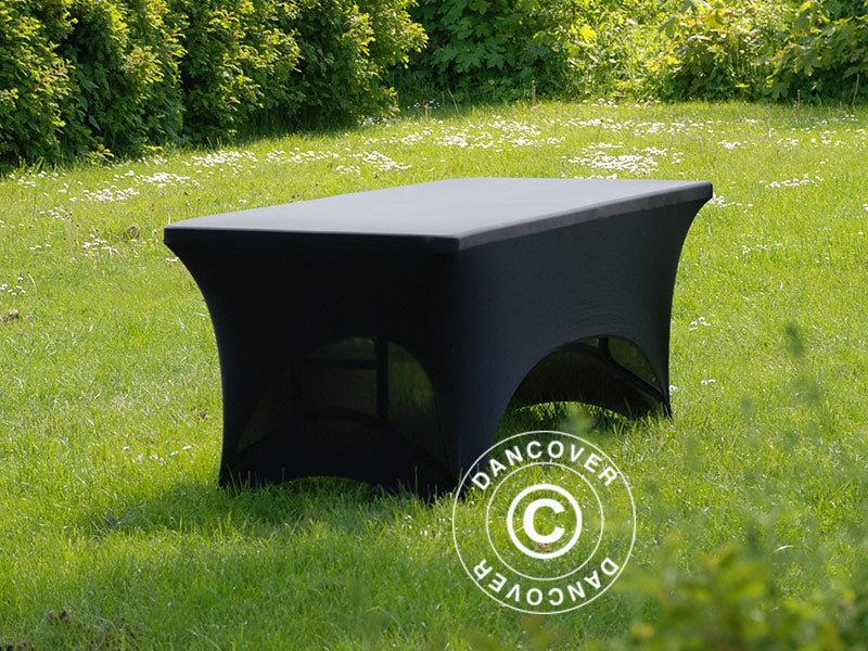 Copri-tavolo elasticizzato 183x75x74cm, Nero