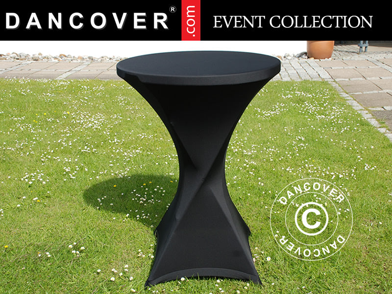 Nappe de table extensible Ø80x110cm, Noir