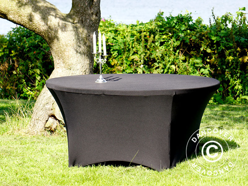 Nappe de table extensible Ø152x74cm, Noir