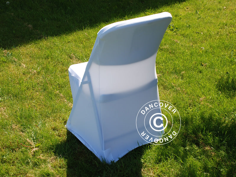 Copri-sedie elasticizzato 48x43x89cm, Bianco (10 pz)