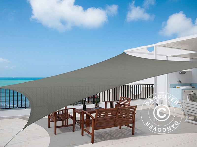 Vela da sole 3x4m, Rettangolare, Antracite