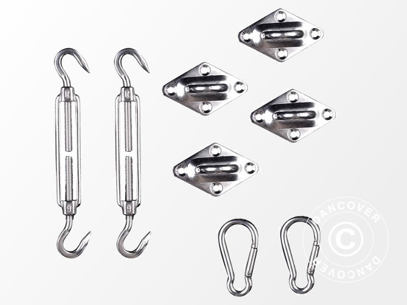 Voile d’ombrage 5x5m, Carré, Sable