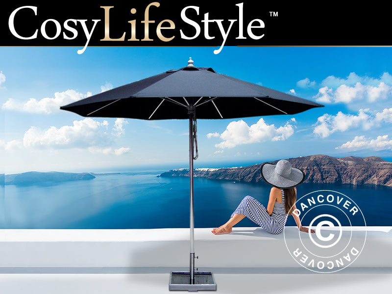 Sonnenschirm Bermuda, Ø3,5m, Schwarz