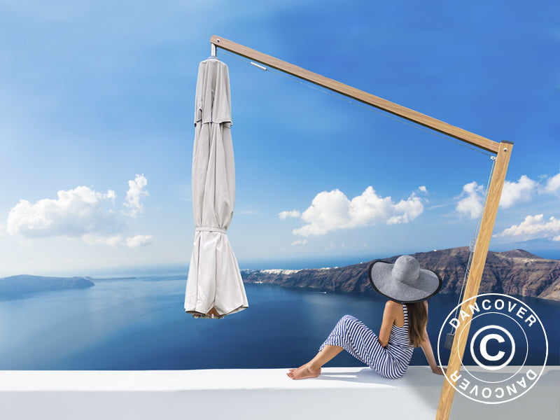 Ombrellone pensile Bahamas, Ø4m, Sabbia