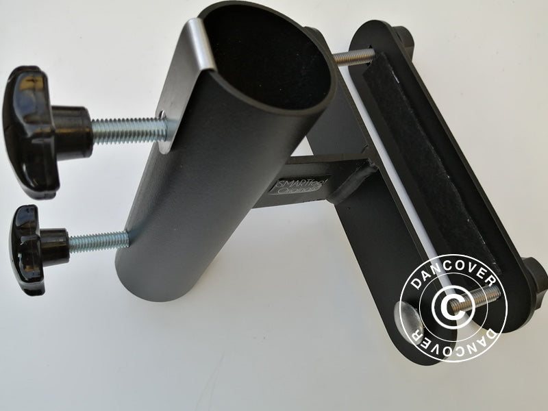 Sonnenschirmhalterung für Balkongitter, Schwarz