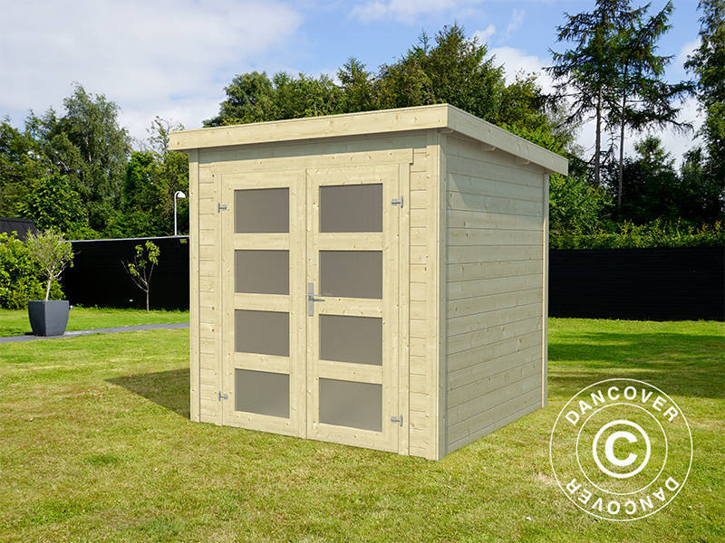 Casetta da giardino in legno Torrent 2x2,5x2,11m, 28mm, 4,75m², Naturale