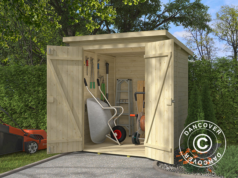 Abri en bois Ivalo 1,7x1,76x1,99m, 13mm, 2,99m², Naturel