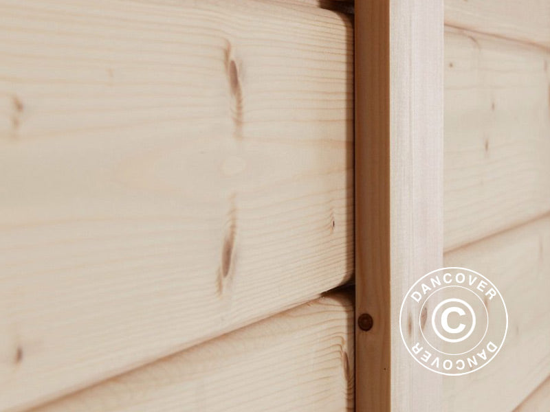 Abri en bois Bertilo Wallstore Velo, 2,06x1,02x1,35m, 2,1m², Naturel