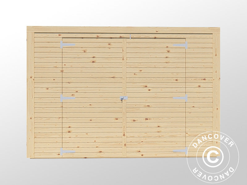 Abri à vélo, Bertilo Box Bike, 2,07x1,03x1,43m, 2,1m², Naturel