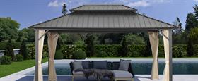 Gartenpavillons mit großer Flexibilität und Funktionalität