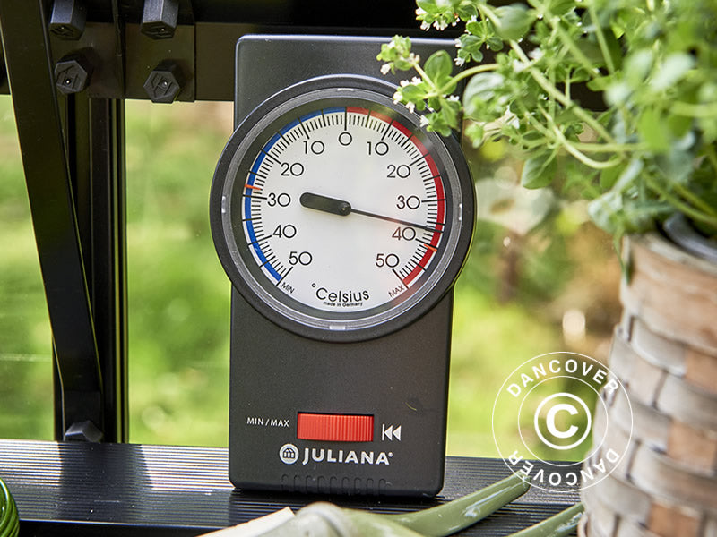 Juliana Min-Max-Thermometer ohne Quecksilber, Schwarz