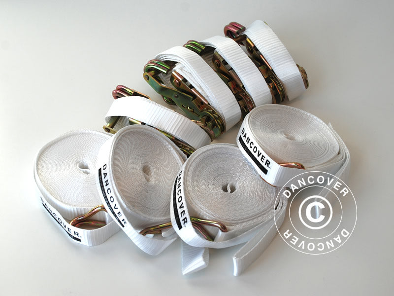 Sturmgurte, Weiß, 4 Stück