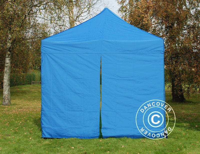 Seitenwand-Set für das Faltzelt FleXtents 3x3m, Blau
