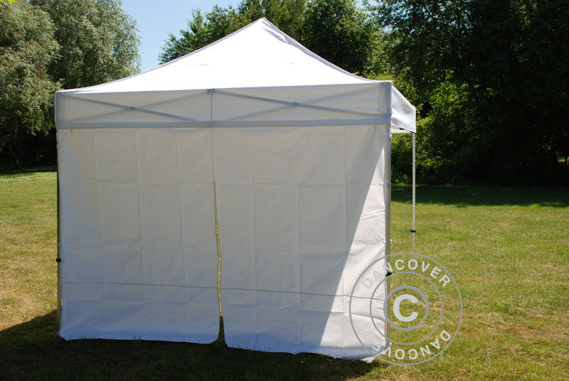Kit parete laterale con cerniera per FleXtents 2x2m, 2m, Bianco
