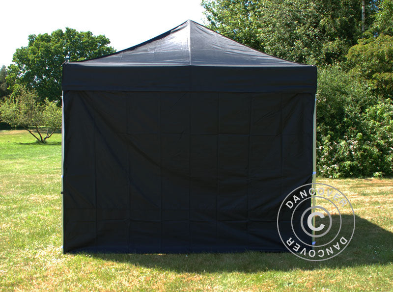 Seitenwand-Set für das Faltzelt FleXtents 2x2m, Schwarz