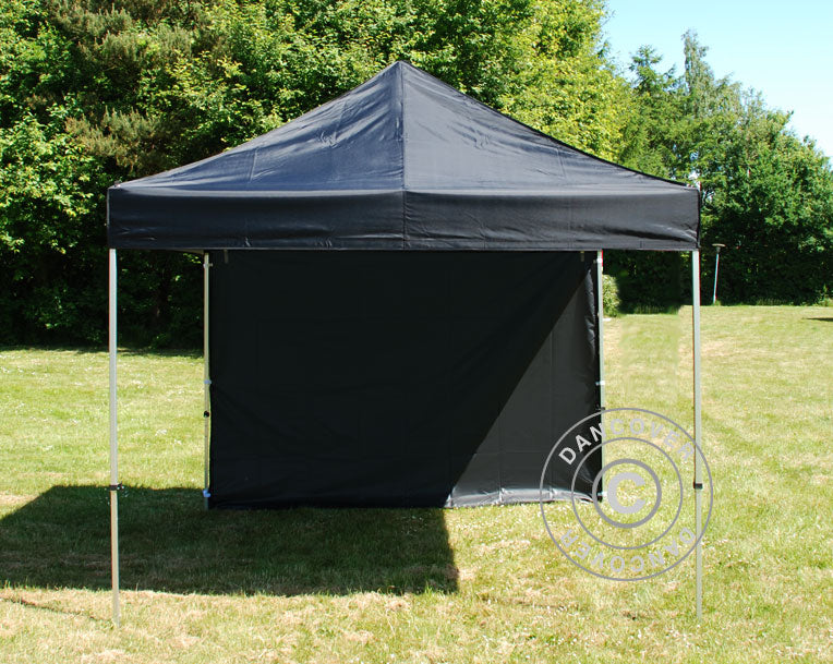 Standard-Seitenwand für FleXtents 2x2m, 2m, Schwarz