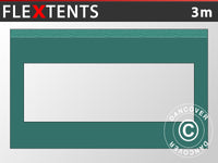 Seitenwand mit Panoramafenster für FleXtents, 3m, Grün
