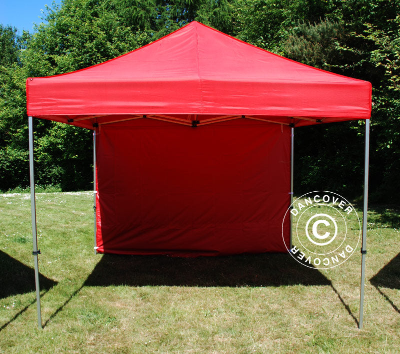 Kit parete laterale standard per FleXtents, 4m, Rosso