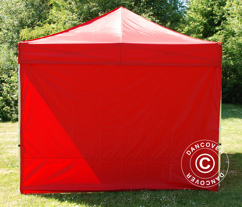 Kit parete laterale standard per FleXtents, 4m, Rosso