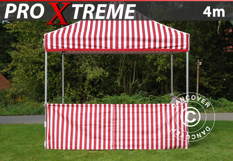 Mezza parete laterale per FleXtents PRO Xtreme, 4m, Bianco