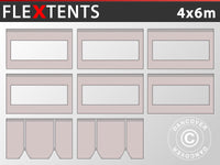 Kit paroi latérale pour Tente pliante FleXtents PRO 4x6m, Latte