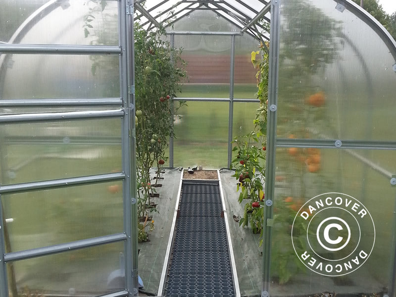 Profili divisori per serre con 10 griglie di rinforzo del terreno, 4m