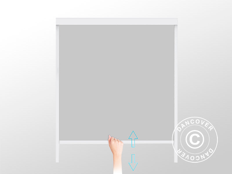 Paroi latérale pour pergola bioclimatique San Pablo, 3m, Blanc/Gris clair