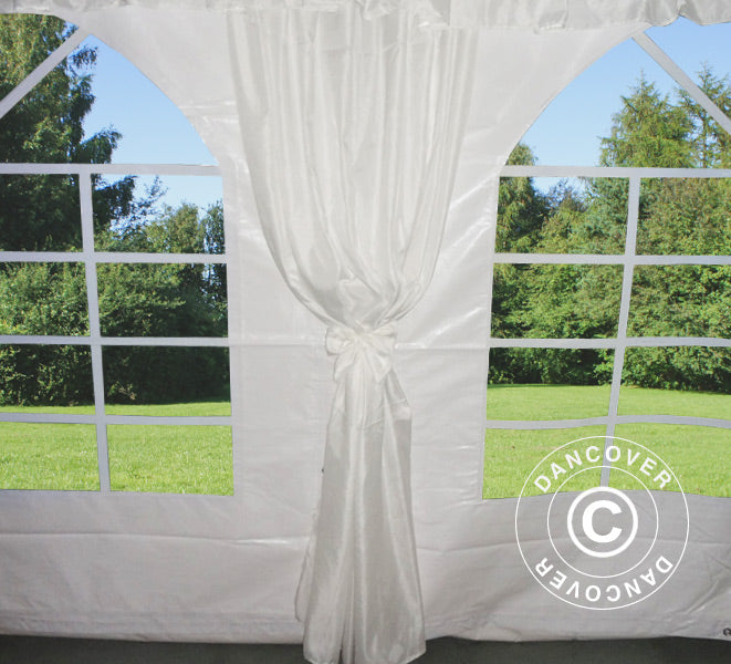 Controsoffitto e drappeggi per tendone SEMI PRO Plus 6x12m, Bianco
