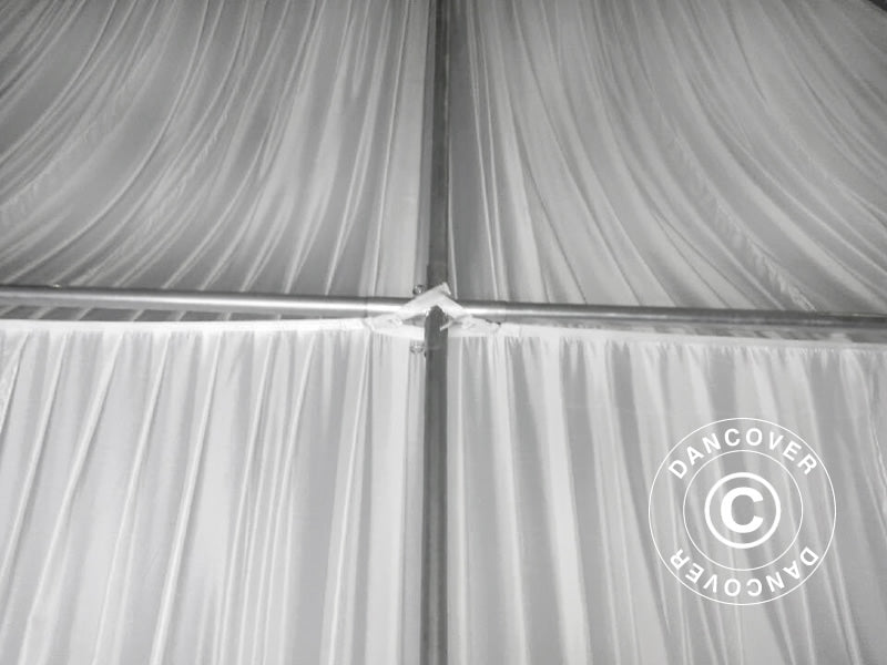 Controsoffitto e drappeggi per tendone SEMI PRO Plus 6x14m, Bianco