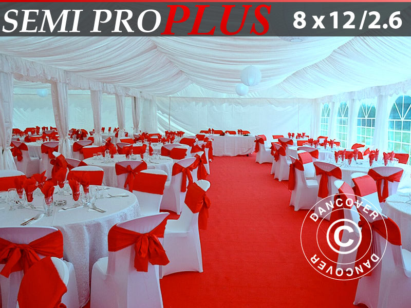 Controsoffitto e drappeggi per tendone SEMI PRO Plus 8x12m (2,6), Bianco